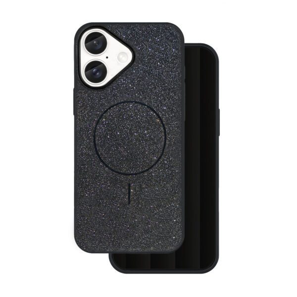 445369_oryg Glitter Thin Mag case for iPhone 16e black