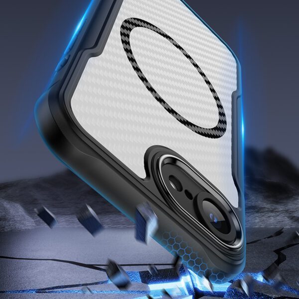 Defender Carbon Mag case for iPhone 16e black