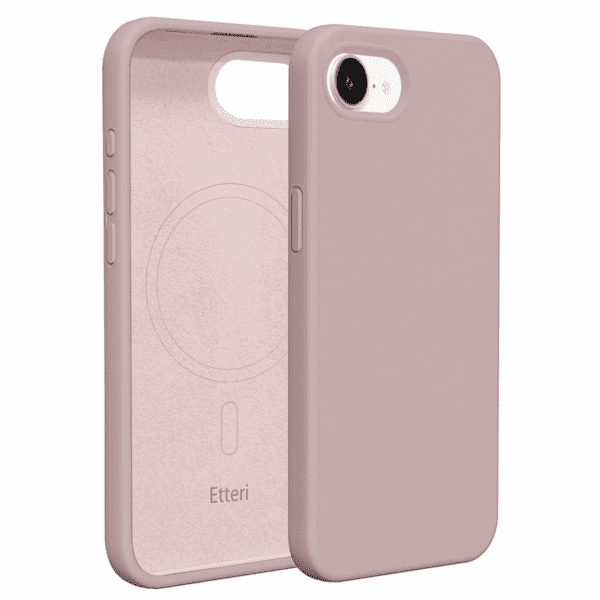 Etteri Silicone Mag case for iPhone 16e light pink