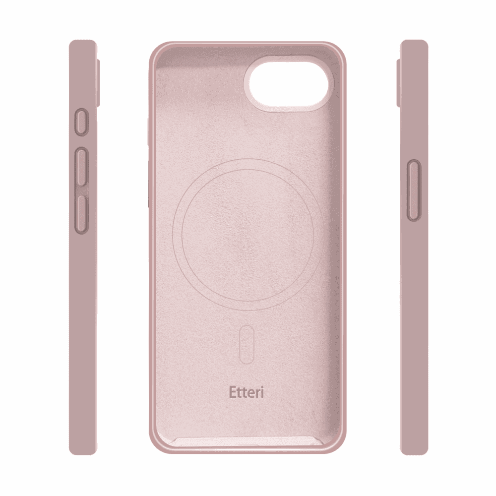 Etteri Silicone Mag case for iPhone 16e light pink