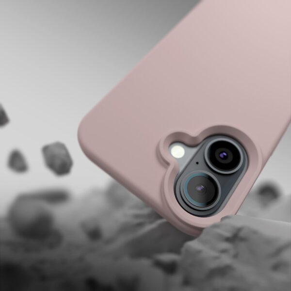 Etteri Silicone Mag case for iPhone 16e light pink