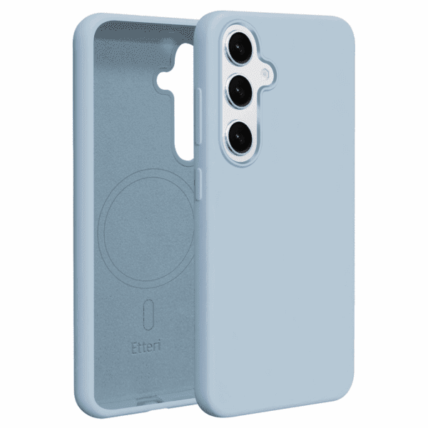 Etteri Silicone Mag case for Samsung Galaxy S25 light blue
