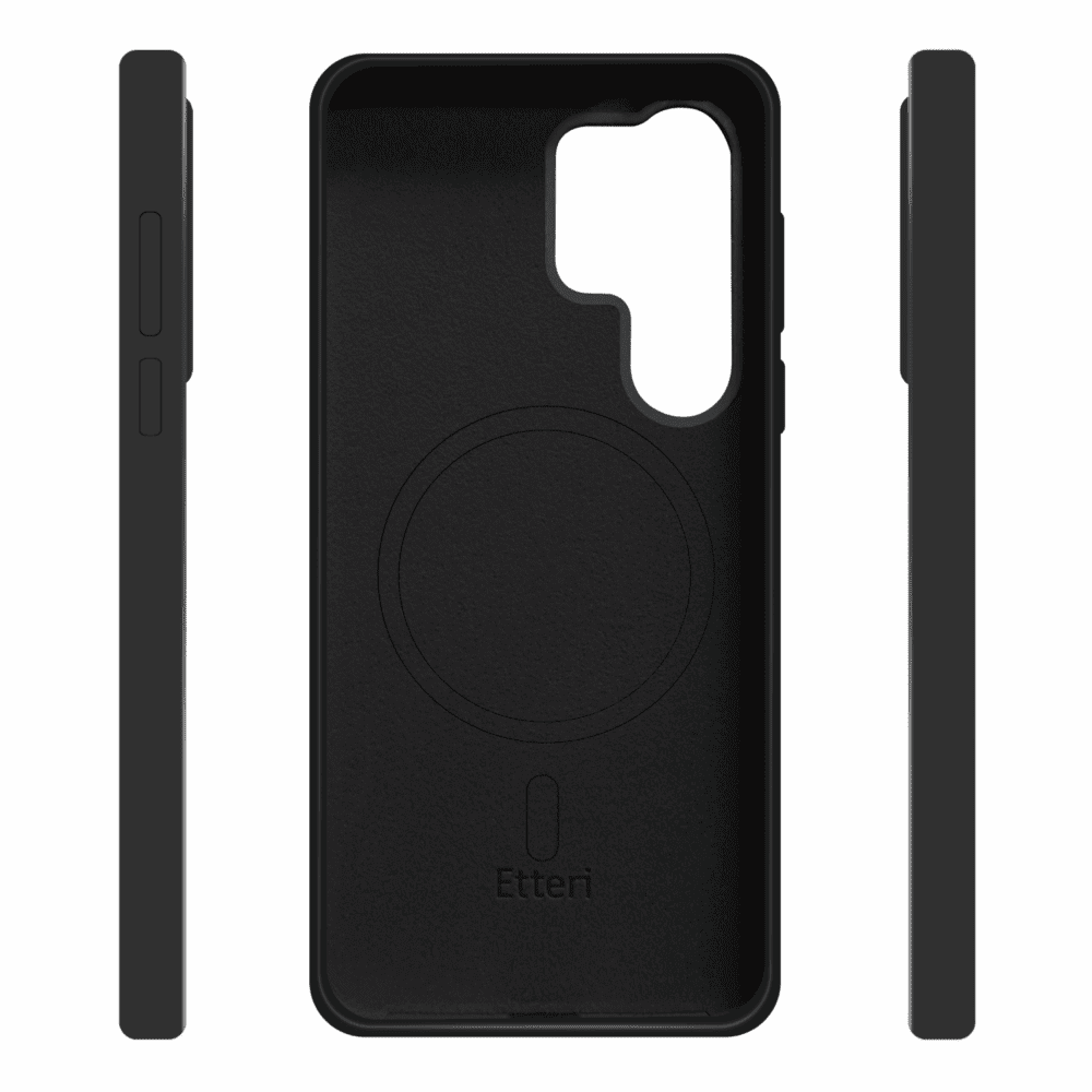Etteri Silicone Mag case for Samsung Galaxy S25 Ultra black