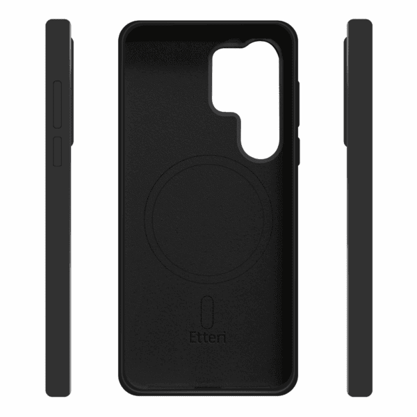 Etteri Silicone Mag case for Samsung Galaxy S25 Ultra black
