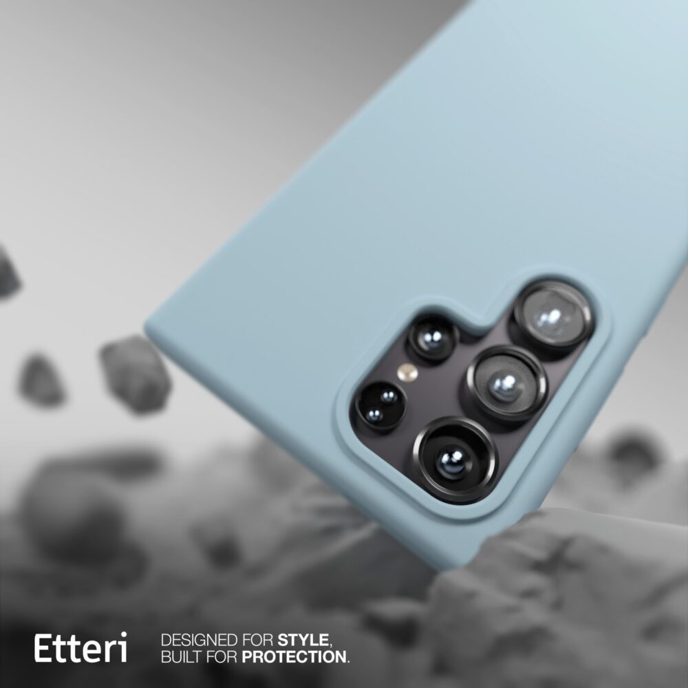 Etteri Silicone Mag case for Samsung Galaxy S25 Ultra light blue