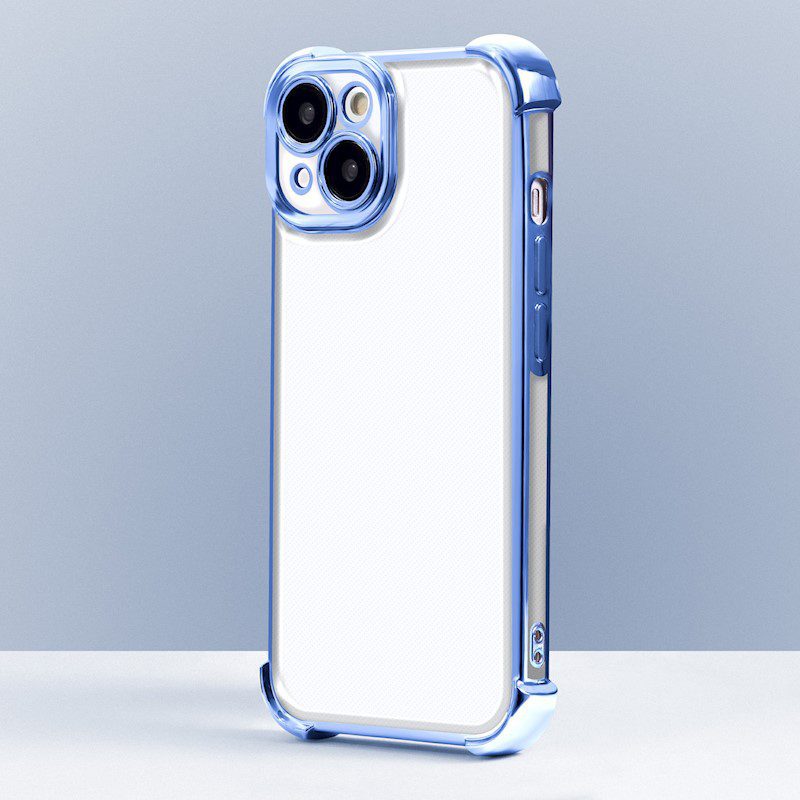 Anti Shock Chrome case for iPhone 14 Pro 6,1" blue