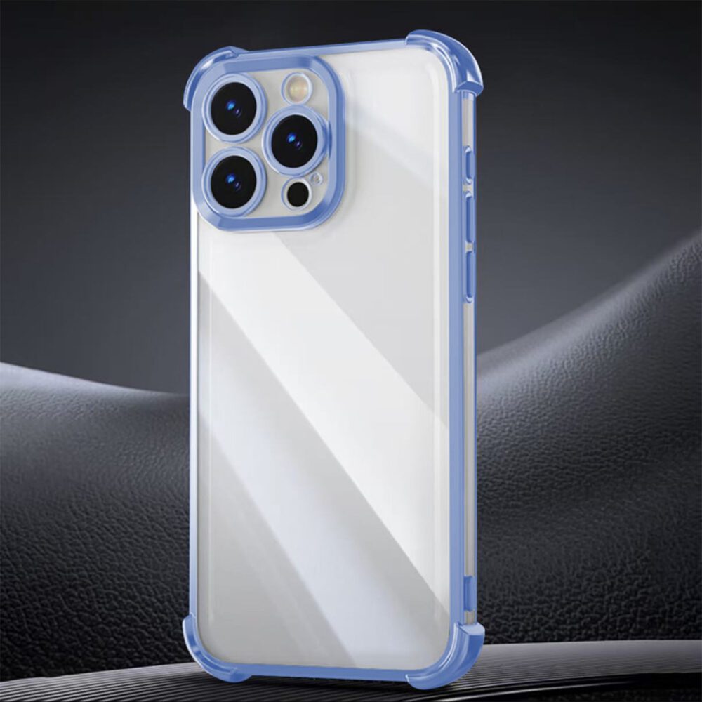 Anti Shock Chrome case for iPhone 14 Pro 6,1" blue