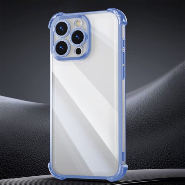 Anti Shock Chrome case for iPhone 14 Pro 6,1" blue