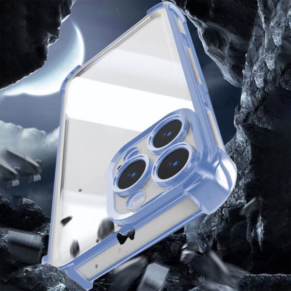Anti Shock Chrome case for iPhone 14 Pro 6,1" blue
