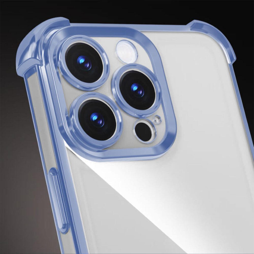 Anti Shock Chrome case for iPhone 14 Pro 6,1" blue