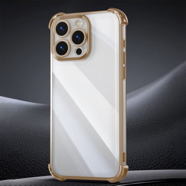 Anti Shock Chrome case for iPhone 13 6,1" gold