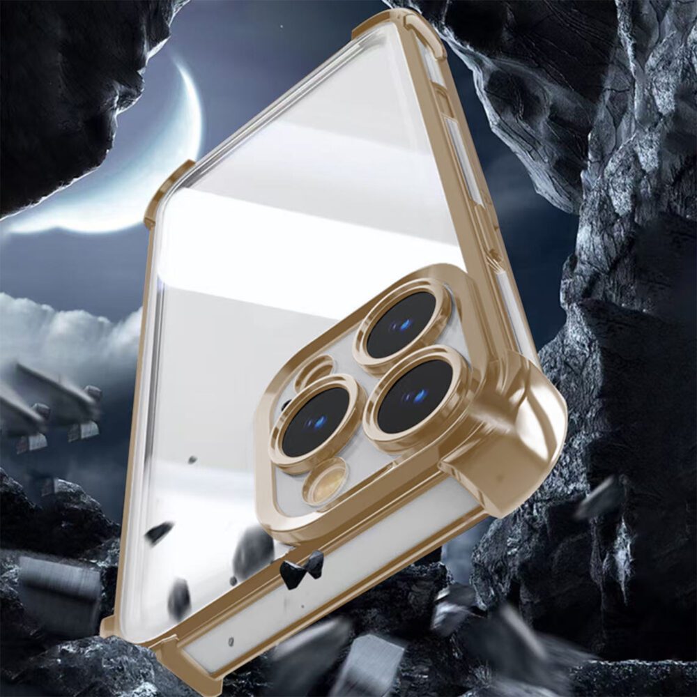 Anti Shock Chrome case for iPhone 13 6,1" gold