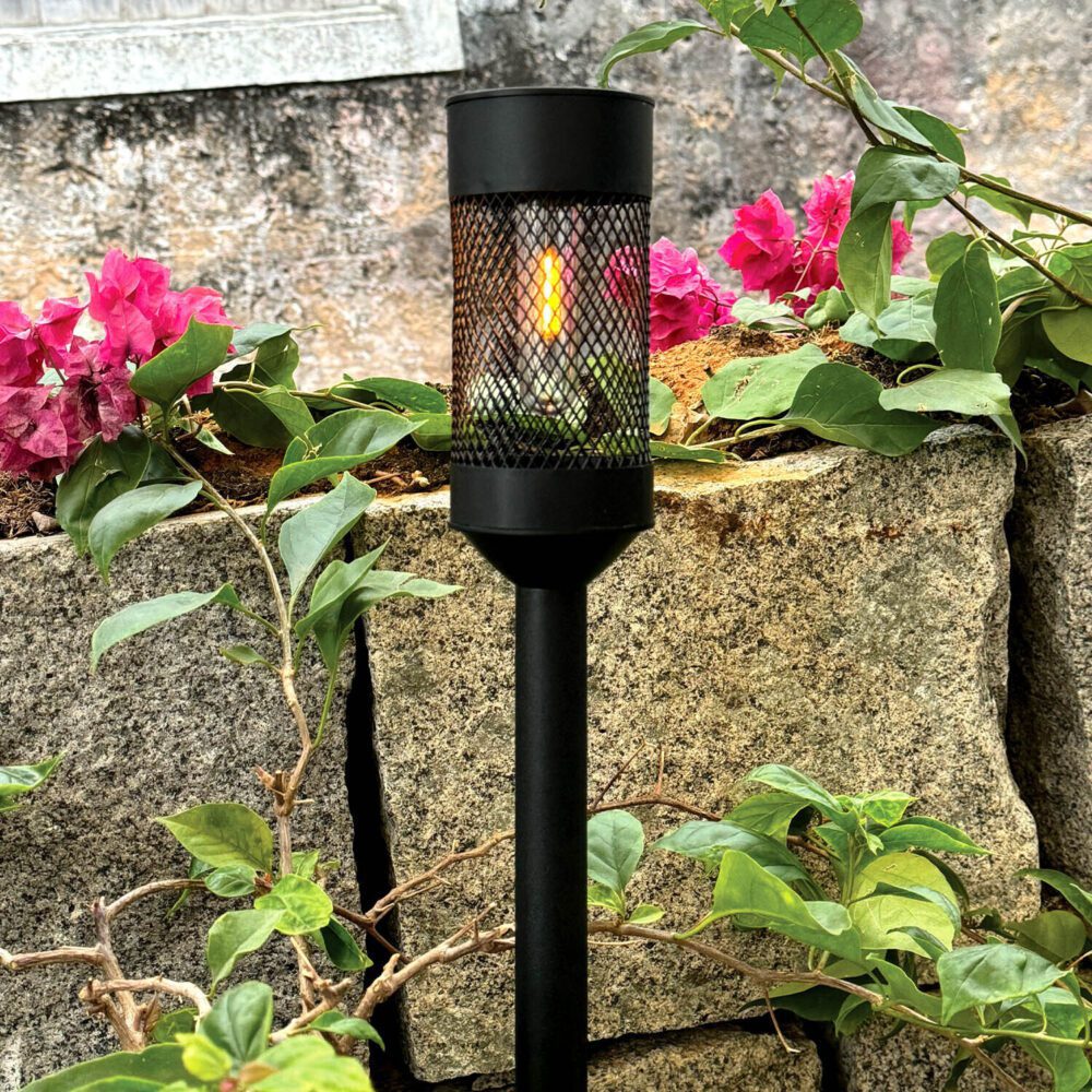Forever Light Solar LED Lamp Steel Post SUNARI FLS-15 black