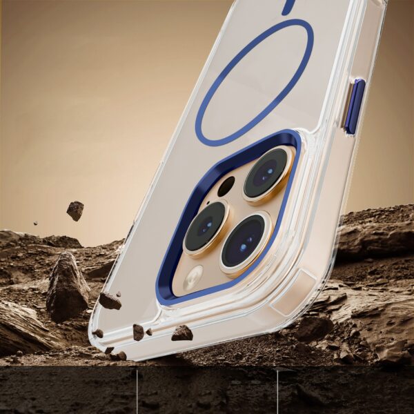 450159_oryg Clear Thin Mag case for iPhone 15 6,1" blue