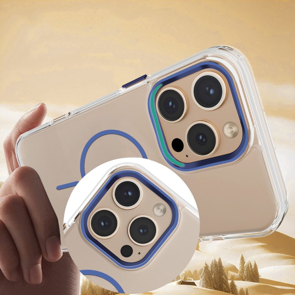 450160_oryg Clear Thin Mag case for iPhone 15 6,1" blue