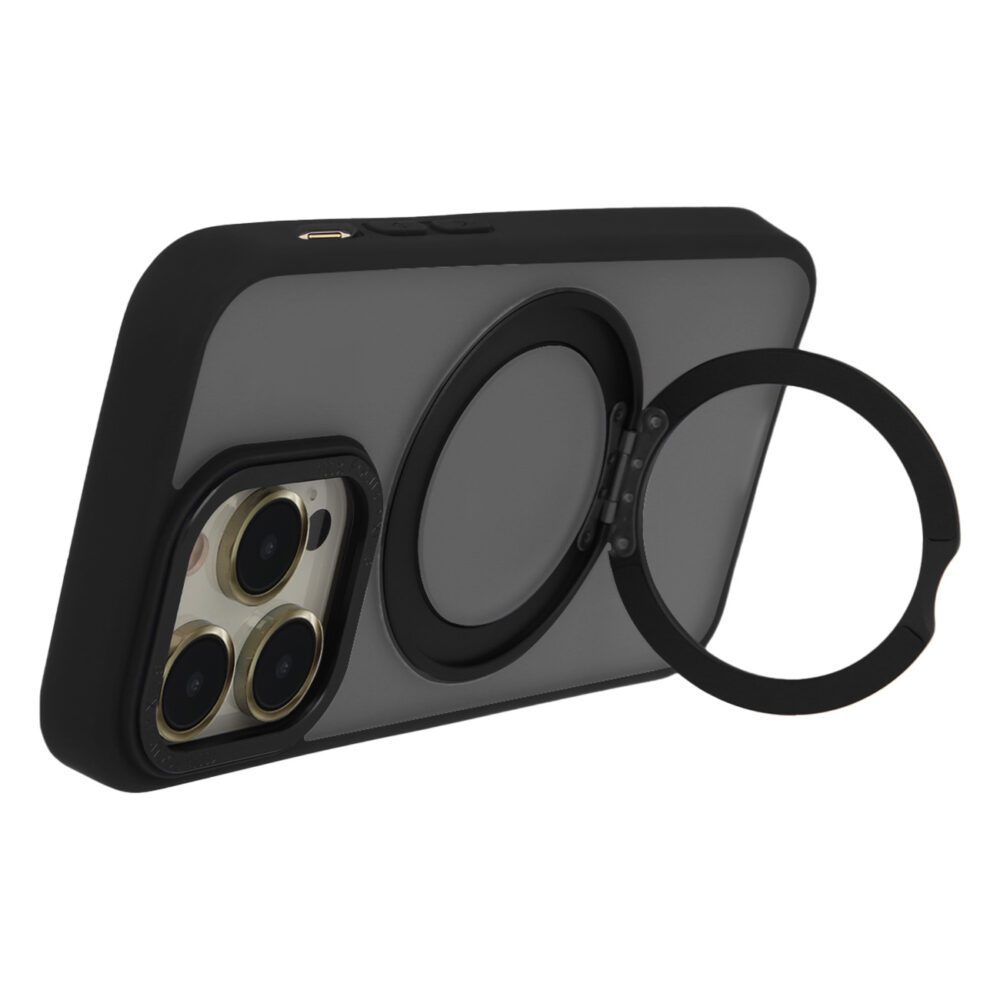 Secure Spinning Mag Case for iPhone 15 6,1" black