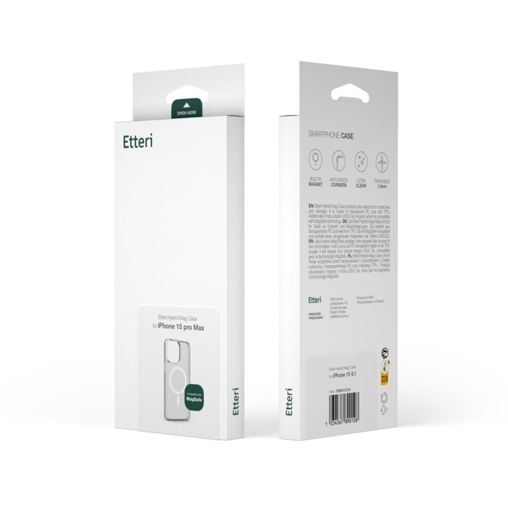453337_oryg Etteri Hybrid Mag case for iPhone 15 Pro Max 6,7"
