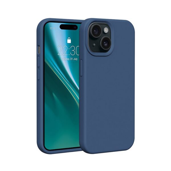 Etteri Silicone case for iPhone 15 6,1" dark blue