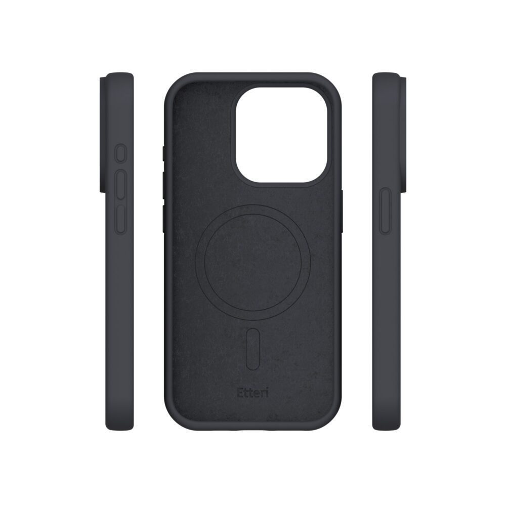 Etteri Silicone Mag case for iPhone 12 / 12 Pro 6,1" black