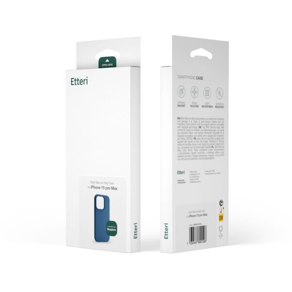 Etteri Silicone Mag case for iPhone 14 6,1" dark blue
