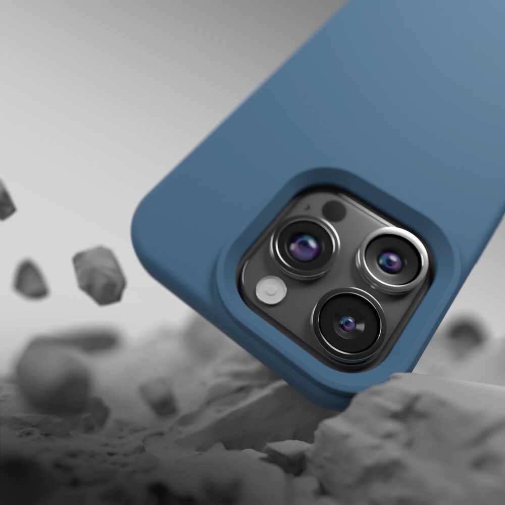 Etteri Silicone Mag case for iPhone 15 Pro 6,1" dark blue