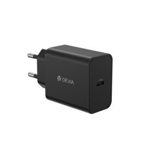 Devia wall charger Rocket PD 45W 1x USB-C black+ cable USB-C - USB-C