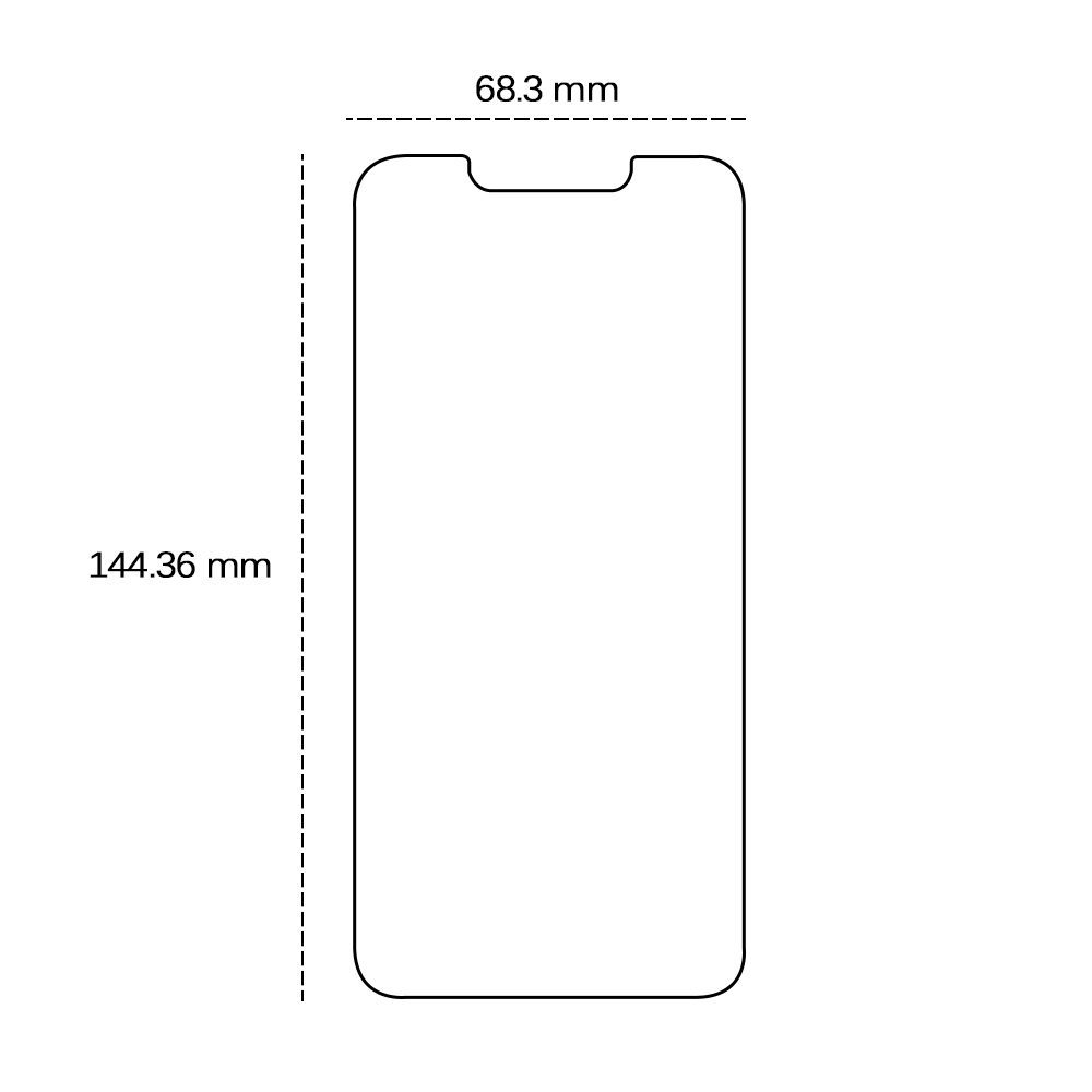 Tempered glass 2,5D for iPhone 14 Pro 6,1"