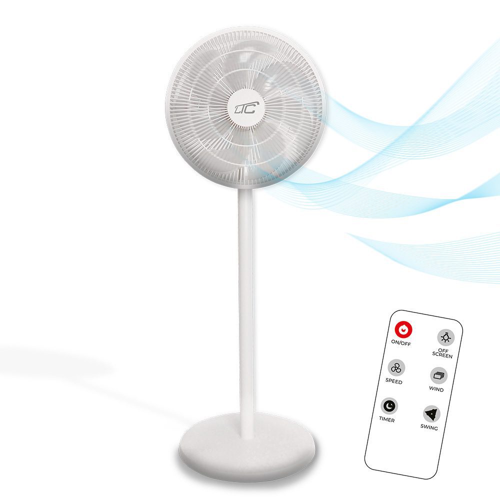 455410_oryg Standing Fan WT114 55W 14" digital display, remote, white