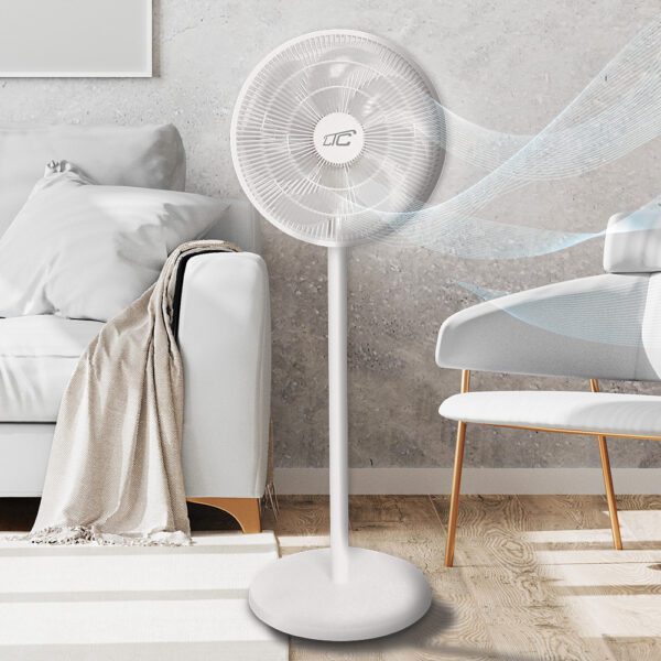 455412_oryg Standing Fan WT114 55W 14" digital display, remote, white
