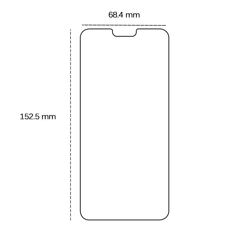 Tempered glass 2,5D for Honor 8X