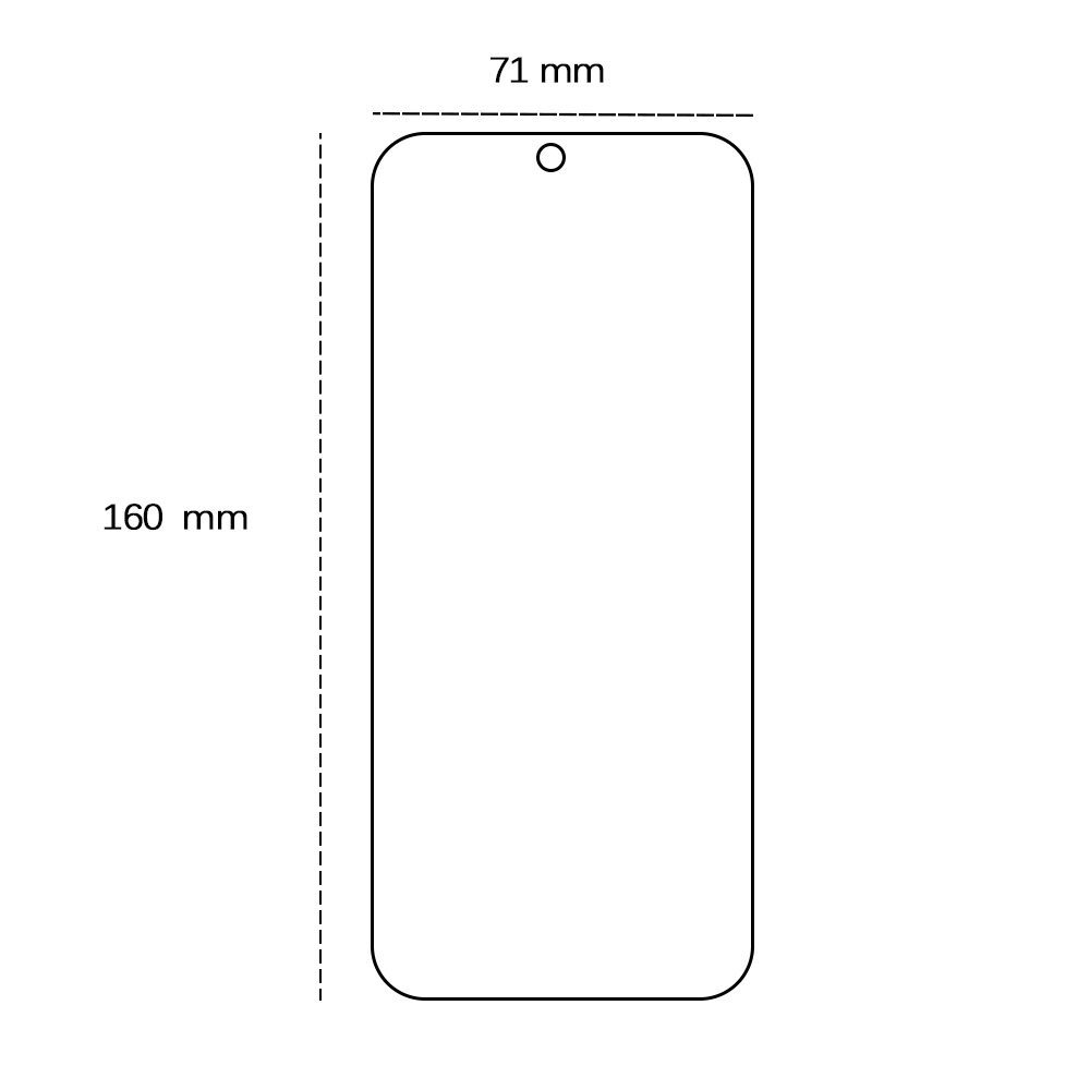 Tempered glass 2,5D for Honor X7B