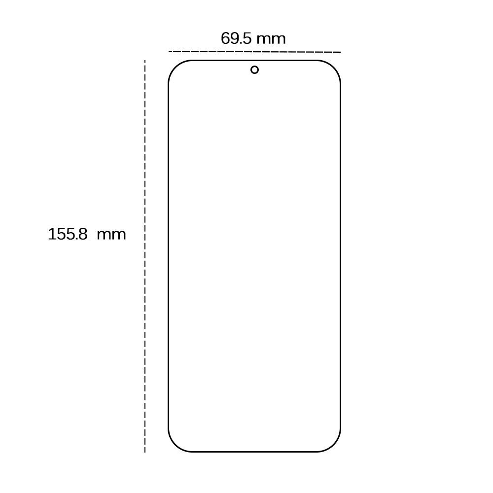 Tempered glass 2,5D for Huawei Nova 12s