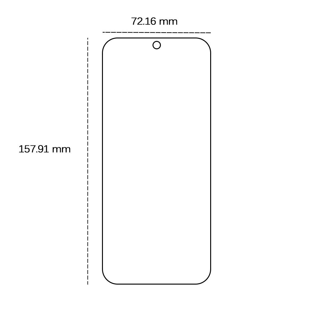 Tempered glass 2,5D for Google Pixel 9 Pro XL