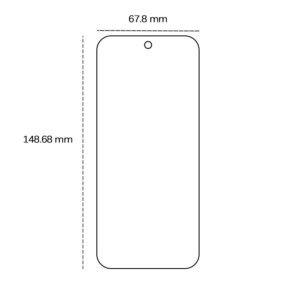 Tempered glass 2,5D for Google Pixel 9a