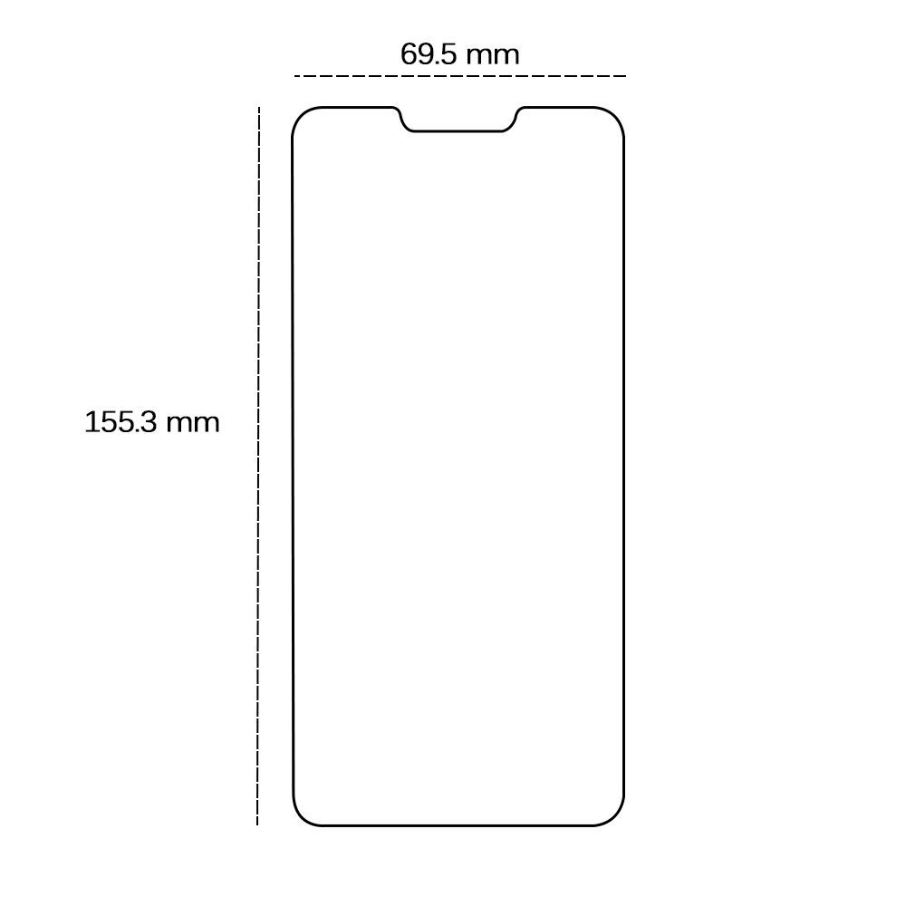 Tempered glass 2,5D for Motorola Moto G72