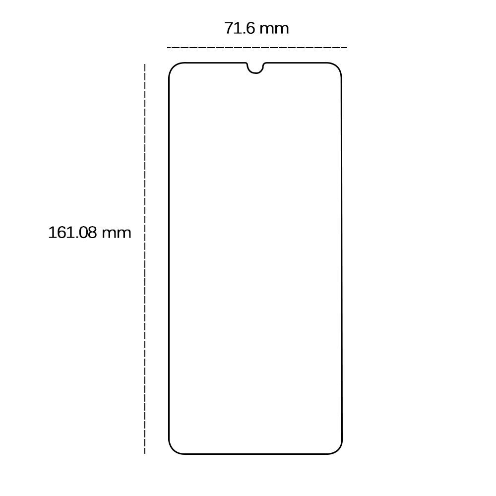 456689_oryg Tempered glass 2,5D for Realme C53 4G
