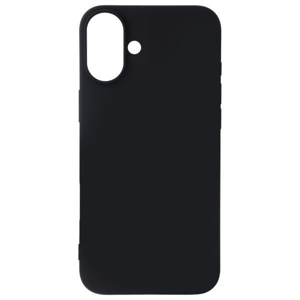 Satin Flex iPhone 16 Plus cover black