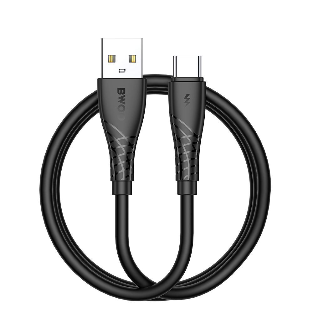 BWOO Cable USB - USB-C 1m 27W 3A Black BO-X318C