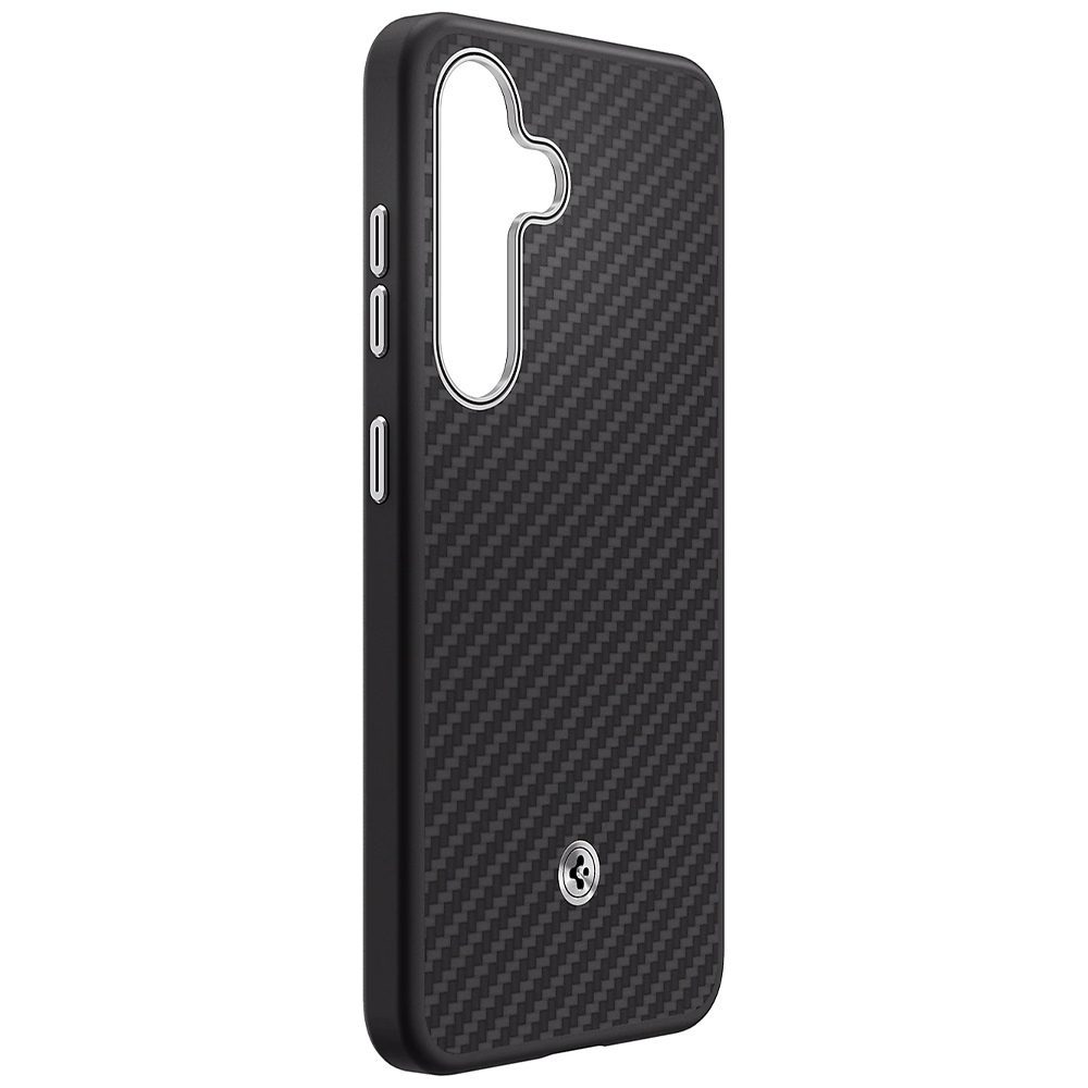 Samsung Enzo Aramid Case for Samsung Galaxy S25 Black-Silver