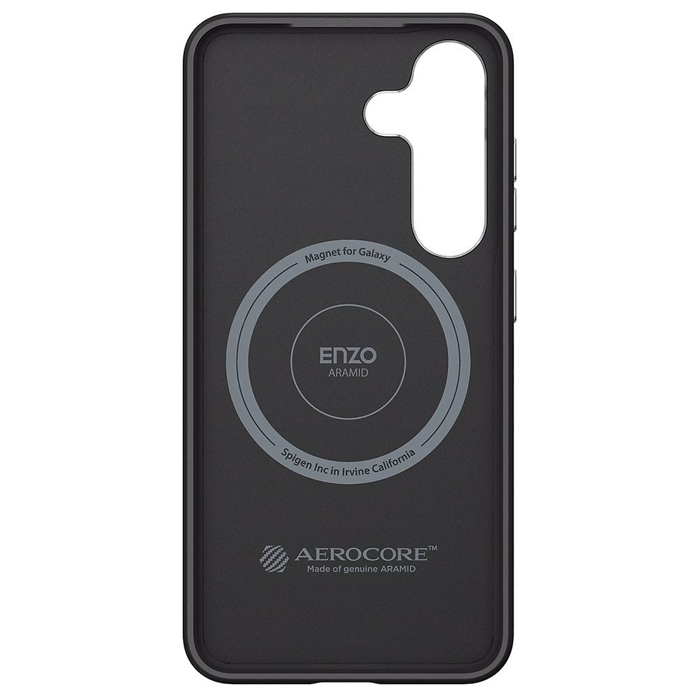 Samsung Enzo Aramid Case for Samsung Galaxy S25+ Black-Silver