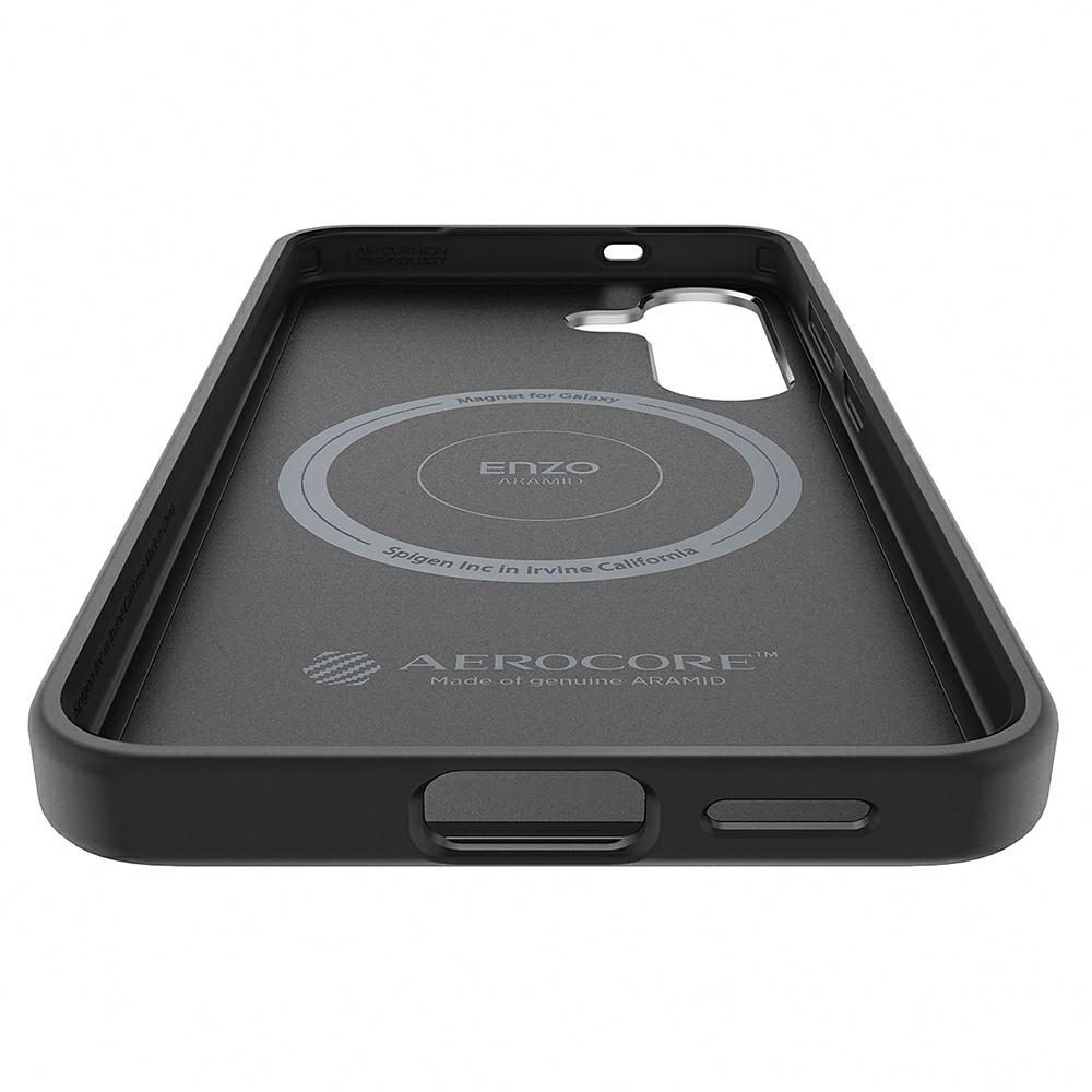 Samsung Enzo Aramid Case for Samsung Galaxy S25+ Black-Silver