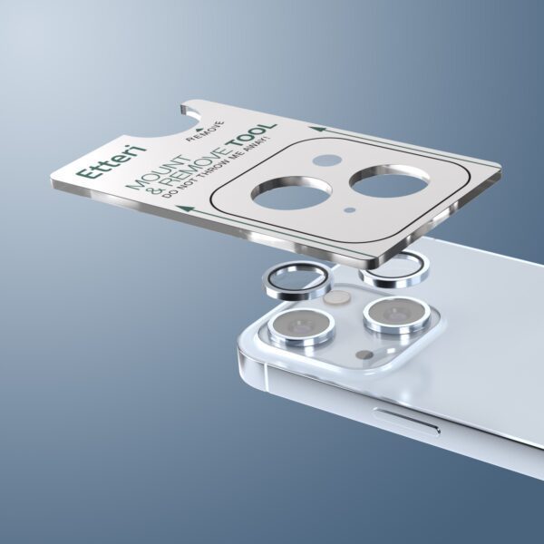 Etteri camera lens protector for iPhone 15 / 15 Plus blue