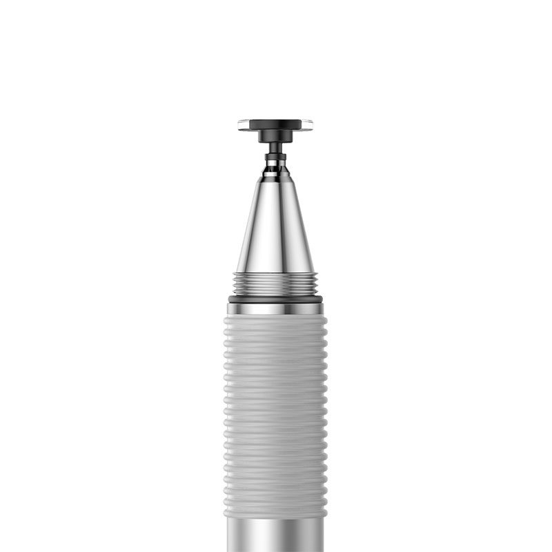 46849_3 Baseus Golden Cudgel ACPCL-0S double-sided stylus for tablets, phones with gel pen - silvereng