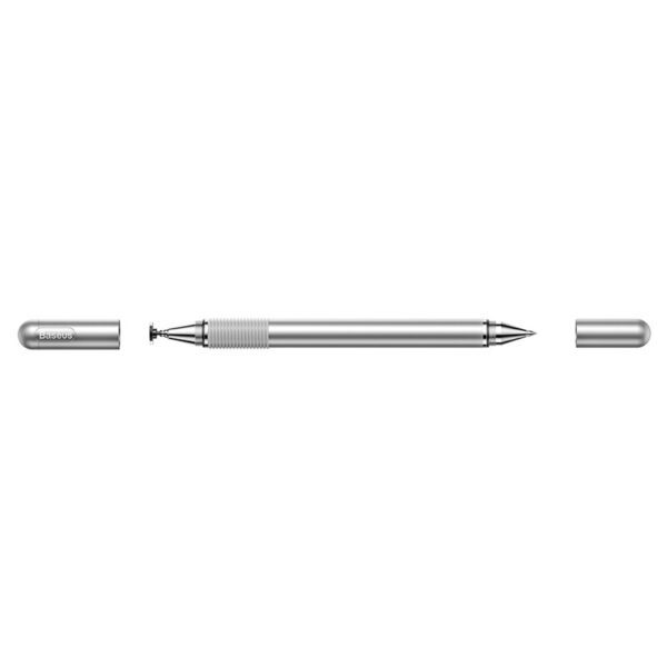 46849_6 Baseus Golden Cudgel ACPCL-0S double-sided stylus for tablets, phones with gel pen - silvereng