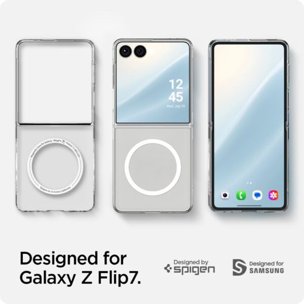 468628_oryg Spigen AirSkin Galaxy Z Flip 7 crystal clear white