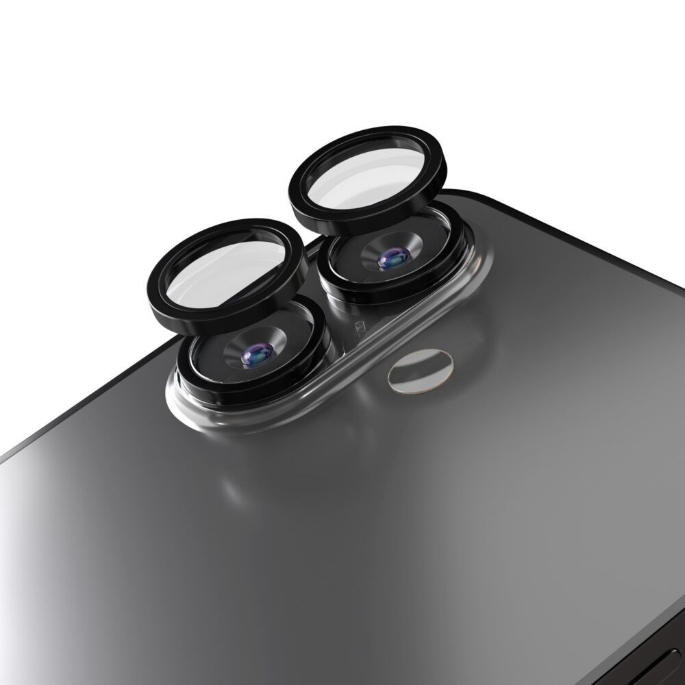 Etteri camera lens protector for iPhone 17 black