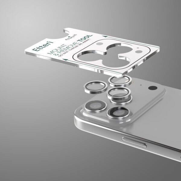 Etteri camera lens protector for iPhone 17 Pro / 17 Pro Max grey