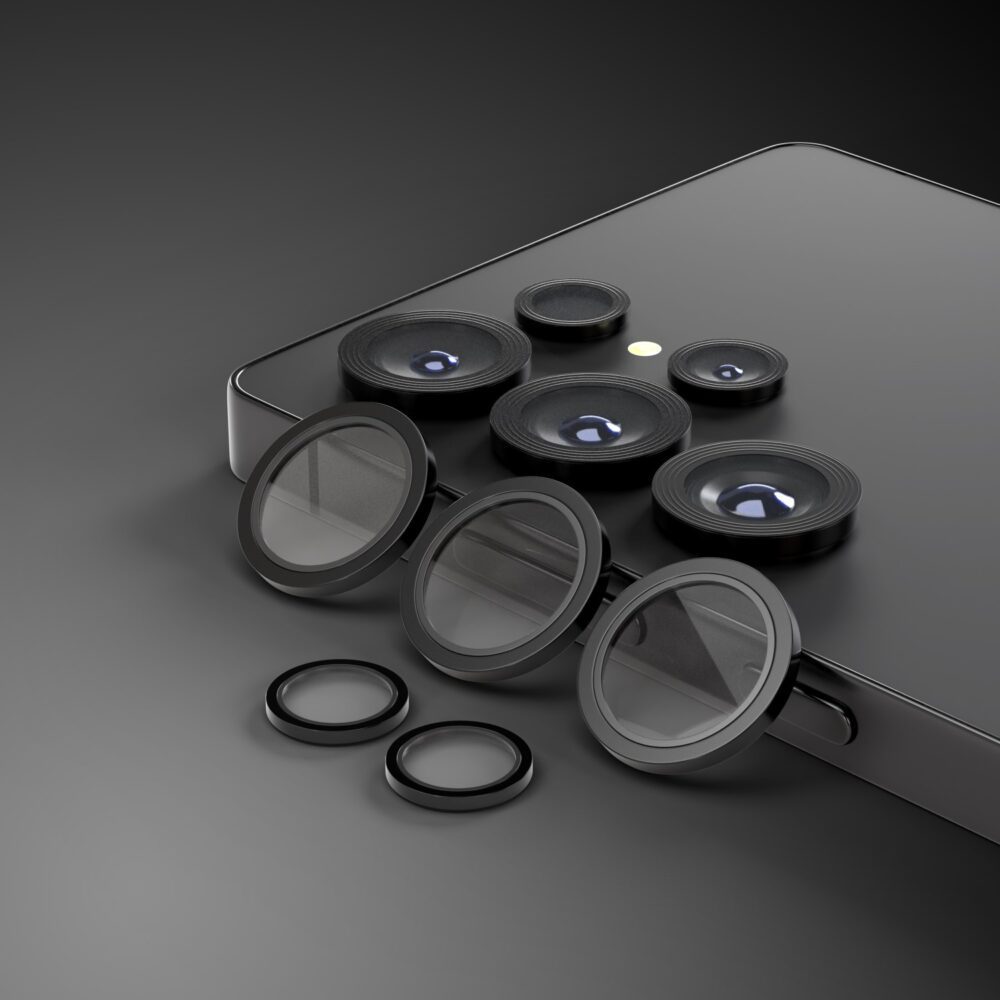 Etteri camera lens protector for Samsung S25 Ultra black