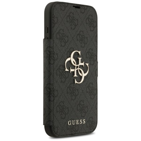 Guess Book 4G Metal Logo case for iPhone 17 Pro Max black