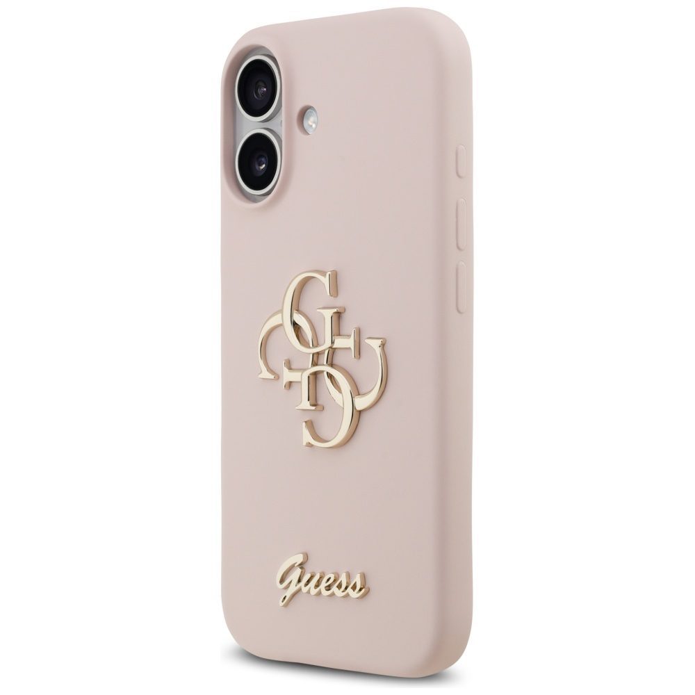 Guess Silicone Big 4G Script case for iPhone 17 pink
